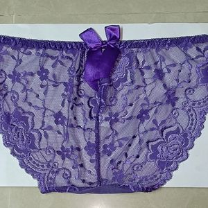 💜Women Silk Seamless Net Brief