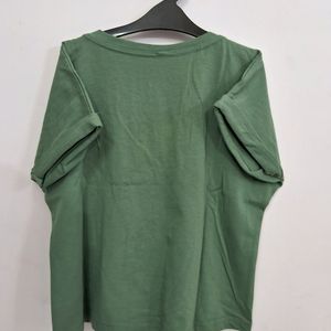 Green Crop T Shirt