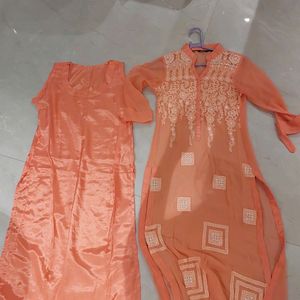 Handwork Chikankari Kurti (free Inner)