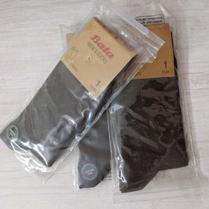 The Bata New Socks Combo-3 Formal Wear(Brown).