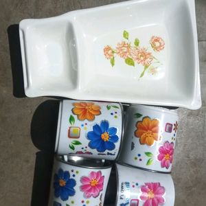 Snack Plate And Tea Cup