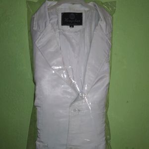 White Bleazer With Hard Sholder And Embroidery. This Is Almost New Item. Used 2 Or 3 Times In Occasion.