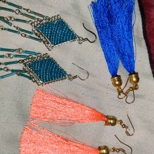 Combo of 6 Multicolored Earrings