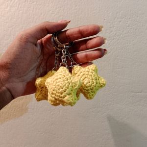Crochet Star Keychain