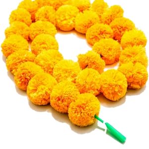 5 Artificial Marigold Genda Phool Garland Torans