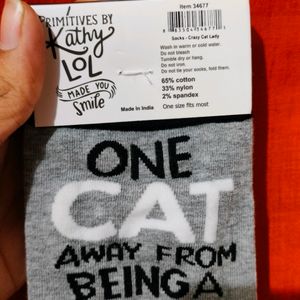 Socks Cat Lady Aesthetic Wear