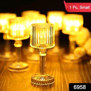 Mini Acrylic LED Desk Lamps Table Lamp Portable Cr