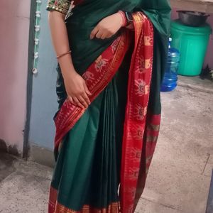 Green saree