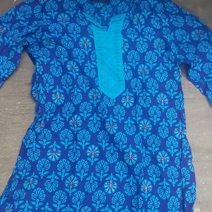 Blue Basic Kurta