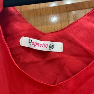 Red Bow Top For Women