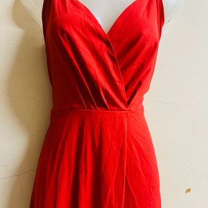 Princess Look Designer Red Long Gown