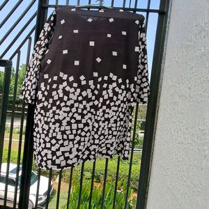 Beautiful White N Black Printed Top