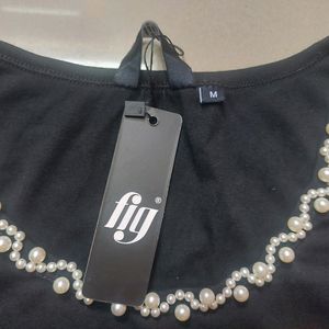 Black Pearl Detail Tank Top(M)