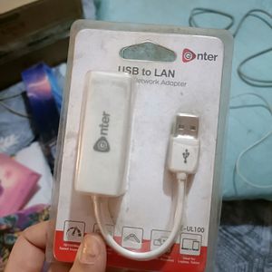 USB To  LAN Wire