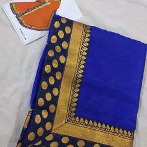 Navy Blue Saree