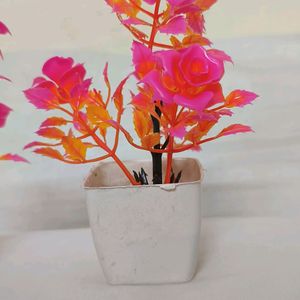 Artificial Flowers With Pot