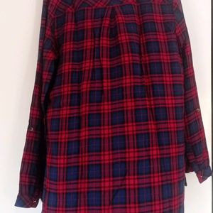 Checkered Cotton Shirt For Bust 38