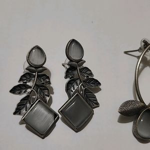 Combination Of 3 Earrings- Danglers