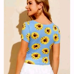 Women Summer Flower Top