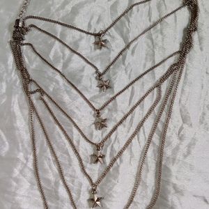 Silver Layered Neckpiece