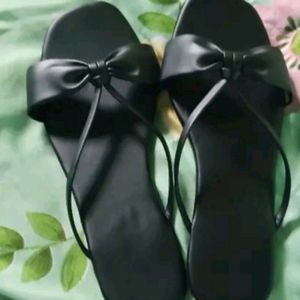 Black Fancy Casual Flats