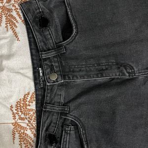 Ripped Charcol Denim