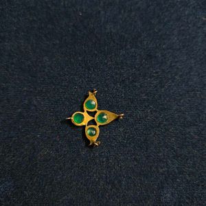 14k Antique Emerald Pendant