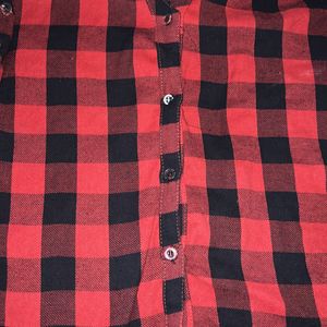 Black And Red Check Shirt For Women