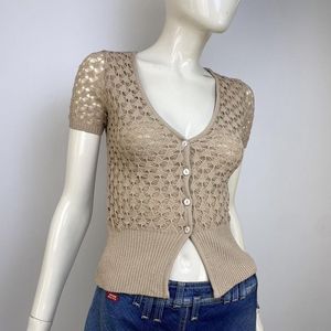 Y2k Vintage V Neck Top