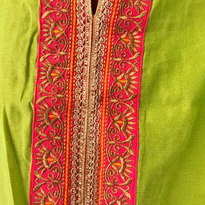 Green Colour By Pantaloons Kurta Set