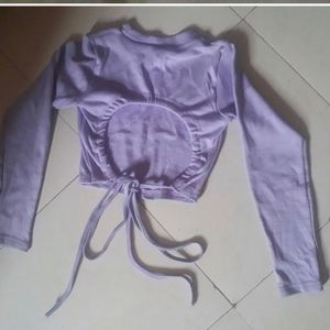 Lavender Backless Top