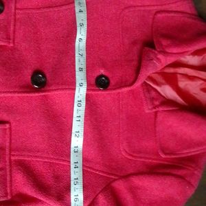 Carrot Pink Coat/Jacket For Girls.