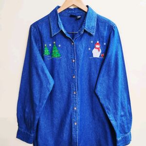 Denim Shirt Size-42