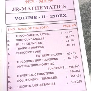 MATHEMATICS 1ST YEAR JEE MAIN BOOKS