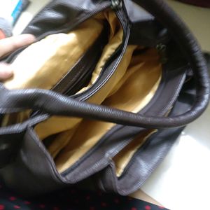 Hand Bag With All Zips Working