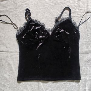 Sale! Forever 21 Velvet Strappy Top