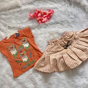 Baby Skirt And Top Set