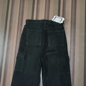 DG-34 Size-28  Cargo Straight Women Denim Jeans