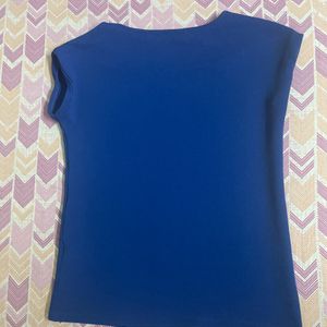 Blue Solid Top