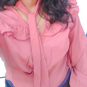 Peach Colour Top By Tokyo Talkies