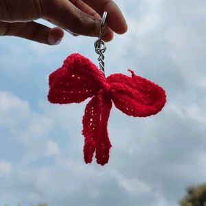 Bow Crochet Keychain ❤