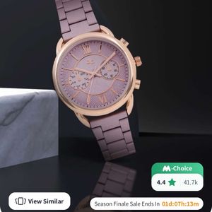 Dressberry Rose Pink Mauve Analog Watch Women