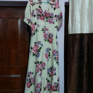 Off White Floral Dress