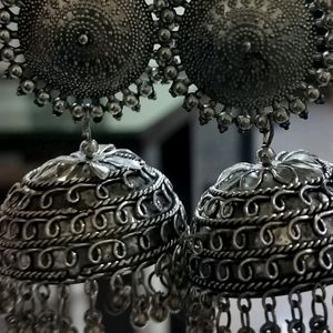 Oxidised Jhumkas