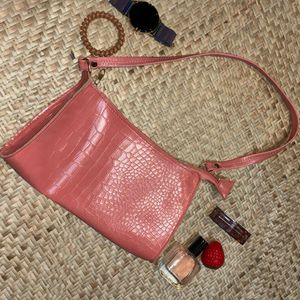 Peachy Leather Bag