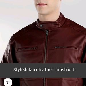 Brand New Burgandy Leather Jacket