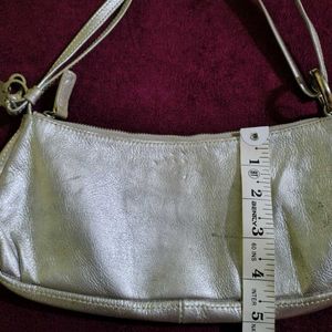 Silver Shoulder Bag.