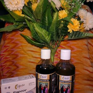 Adivasi Hair Oil & Shampoo Combo + Free Soap