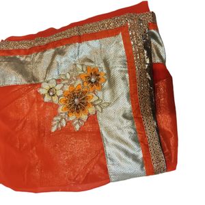 Saree Fancy With Pearl Work