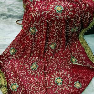 Bridel Saree With Dupatta